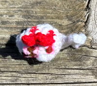 Image 5 of Mini Red and White Goldfish Amigurumi