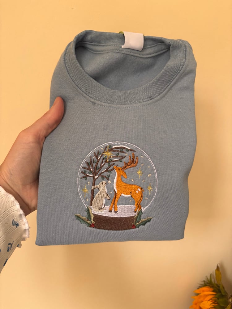 Image of 4-5 dusty blue sweater