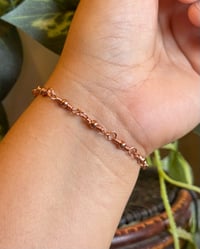 Image 4 of Copper Bead Bracelet 🤎