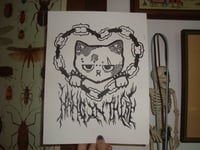 Image 1 of hang in there linocut print