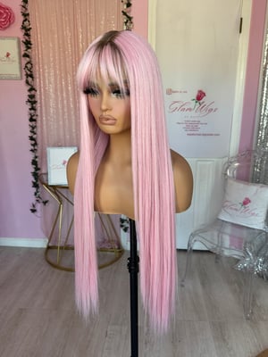 Image of baby pink straight wig (ready to ship) 