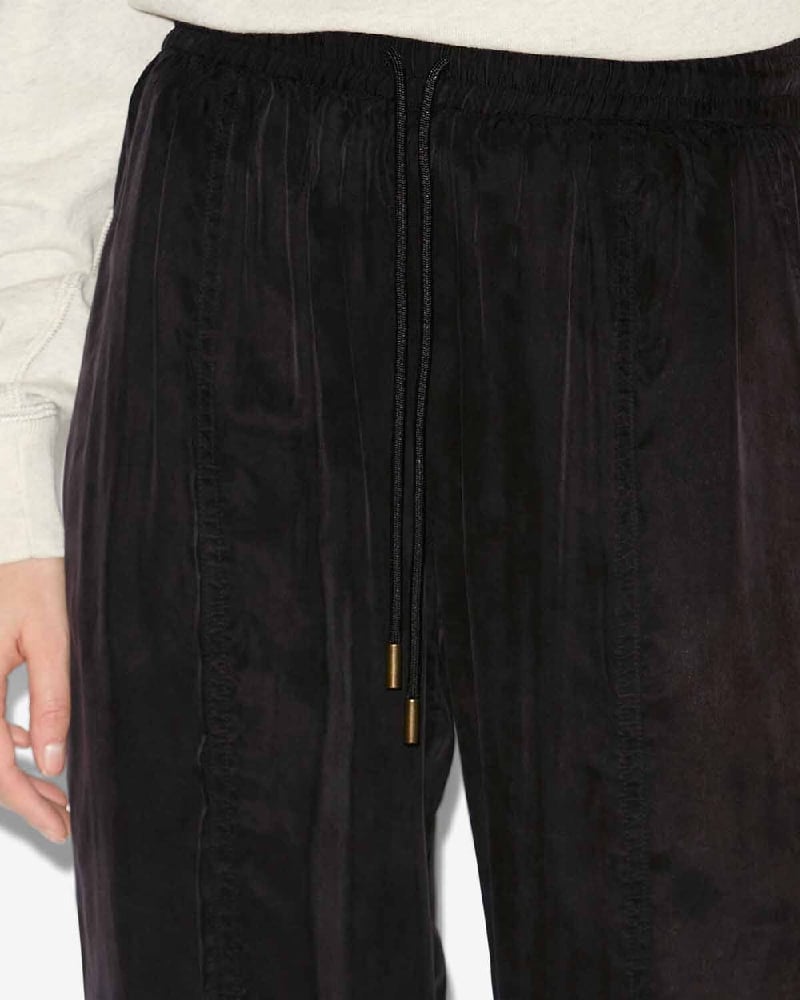Image of ISABEL MARANT ETOILE ZAYLEE PANTS BLACK