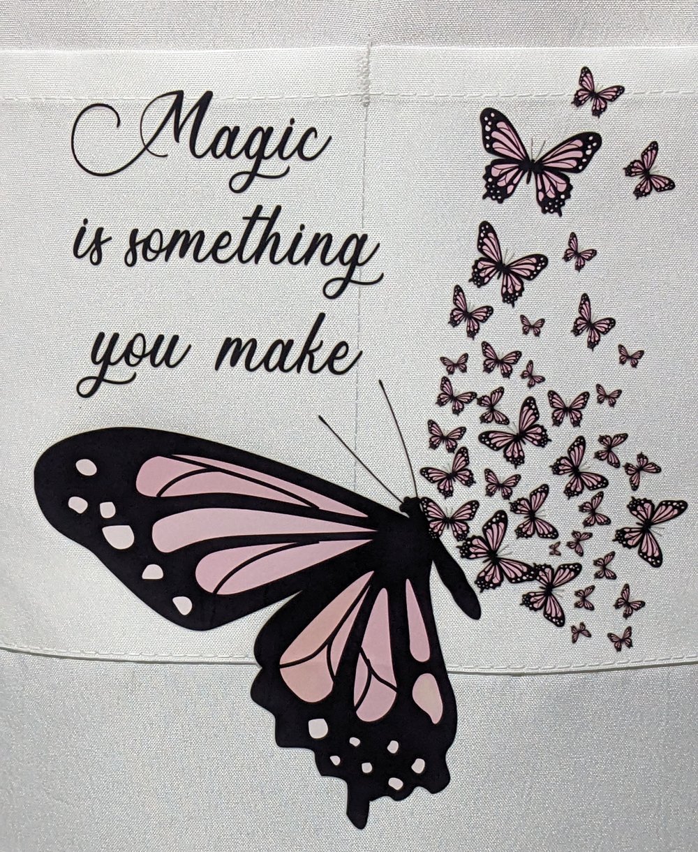 Image of Magic is Something You Make Apron (white)