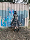 Holly Stalder Metallic Gold Tapestry Dress 