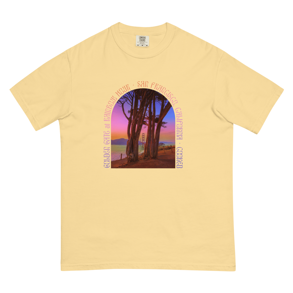 "Golden Gate at Rainbow Hour" Unisex T-Shirt (4 colors)