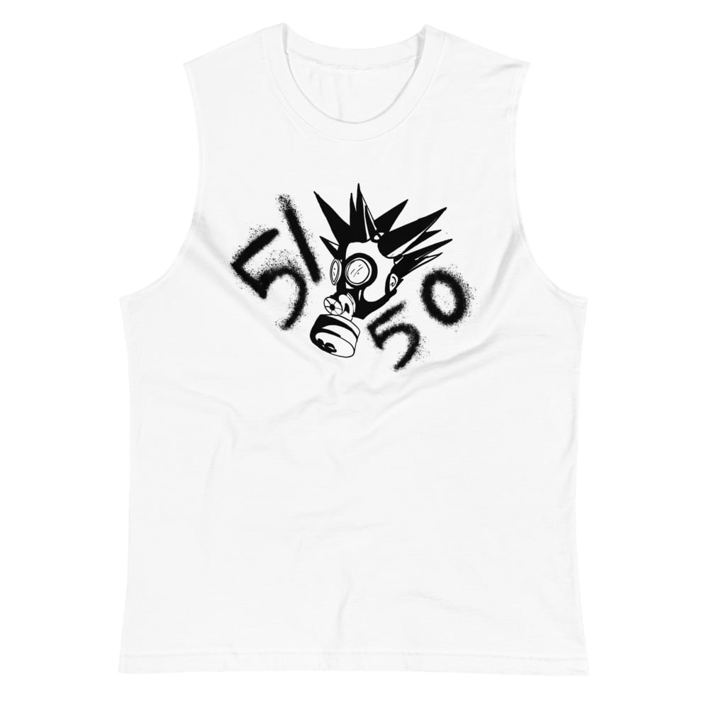 Image of 5150 Gas Mask Muscle Shirt White