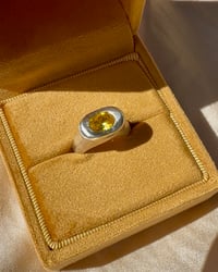 Image 1 of yellow sapphire topper ring 