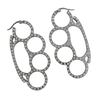 Image 1 of brass knuckle earrings *stainless steel*