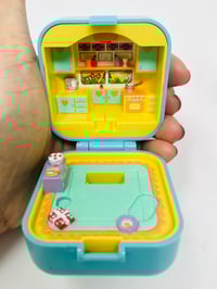 Image 5 of Polly Pocket vintage lot de 3 petites boites baguiers vides avec 1 personnage
