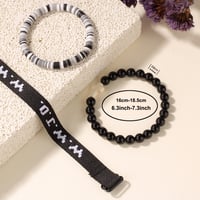 Image 5 of 3pc what would jesus do wwjd bracelets women men cross hwlf bracelet he would love first pink elevat