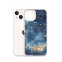 Image 23 of Celestial Constellation Night Sky Stars and Clouds Painting Clear Case for iPhone®