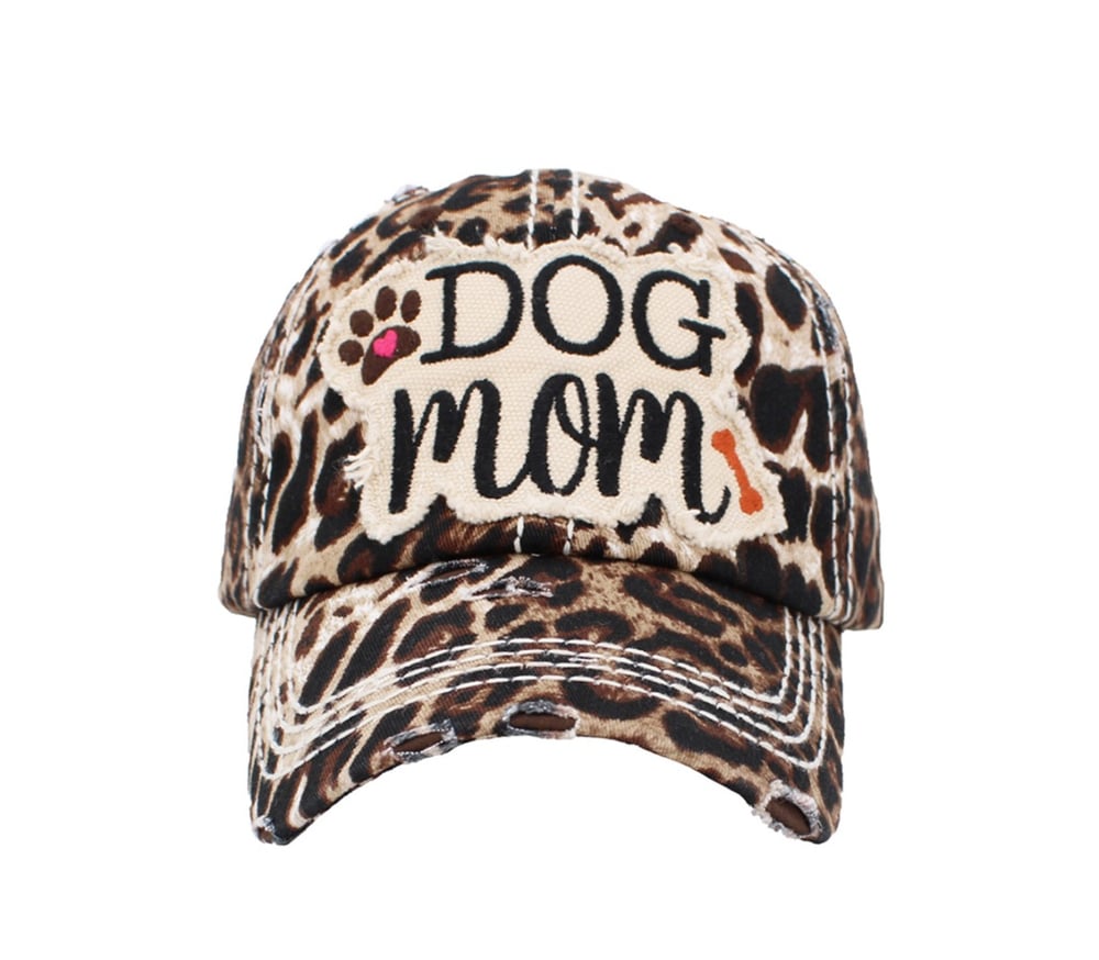 Image of Dog Mom Leopard Cap