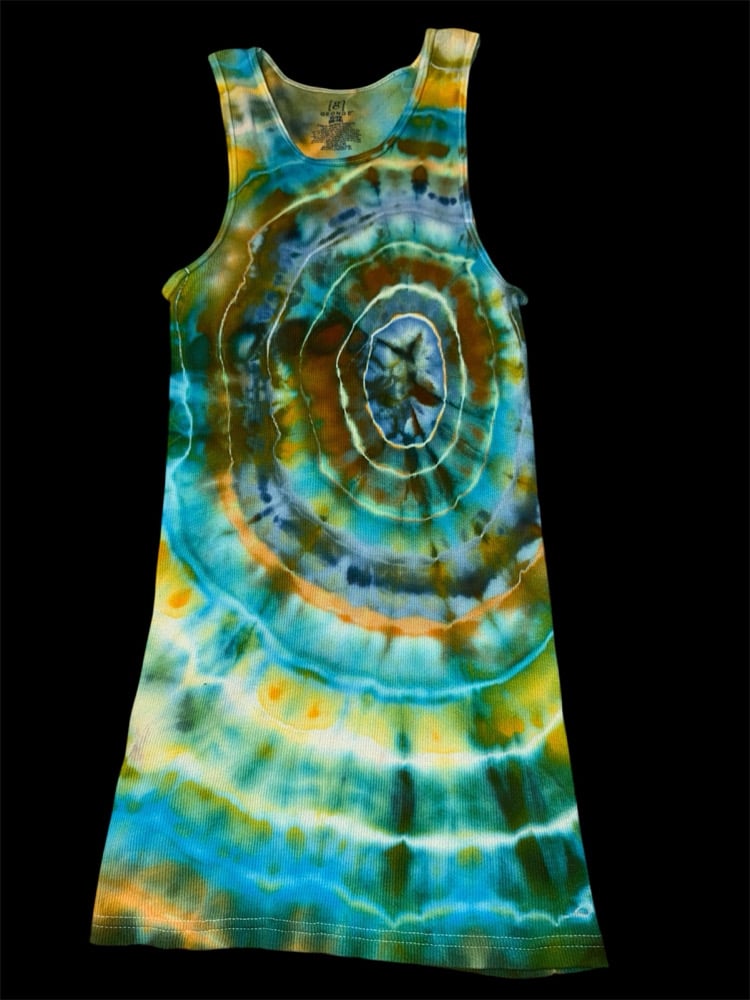 Image of (XL) Earthy Ocean Men’s Fitted Tank Top 