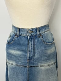 Image 4 of  Victoria Beckham Asymmetrical Hem Denim Skirt