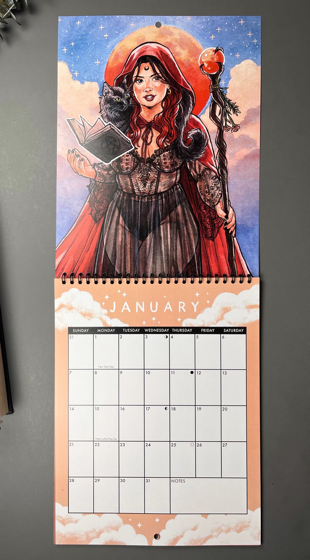 2024 Modern Witch 12 Month Calendar Willow & Roxas