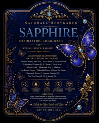 Image 2 of “SAPPHIRE” EXFOLIATING FACIAL WASH