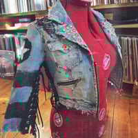 Image 2 of Denim jacket with lacings