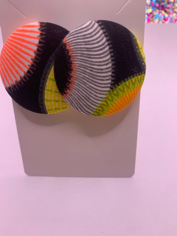 Image of African Print Earrings