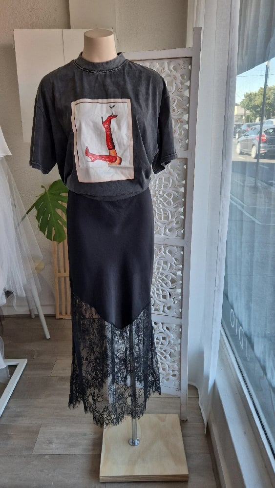 Satin Lace Slip natasa Studio