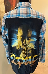 Vintage Blue/Gray Shirt Tupac