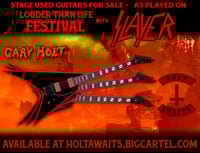 stage played guitars from the Slayer louder than life show!
