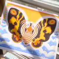 Image 1 of Mothra Risograph Print