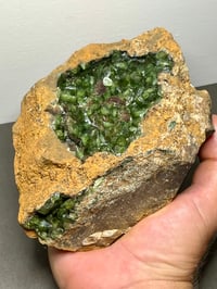 Image 1 of Ludlamite Crystal Geode Cluster Specimen | Brazil #2852