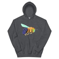 Image 9 of Unisex Hoodie “Blue Banded Bee”