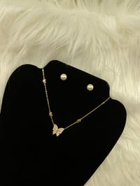 Image 2 of Butterfly Gold Necklace 925SS