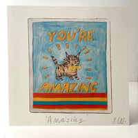 Image 1 of Small square art print ‘Amazing’ 