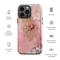 Image 23 of Pastel Pink Tattered Texture Rose Gold Goth Lolita Kawaii Inspired Tough Case for iPhone®