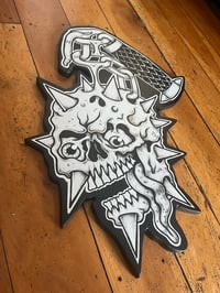 Image 3 of Skull flail painting 