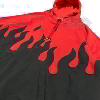 Image 4 of (L) Nike Hoodie Flame Red Black Series “Abar” 562