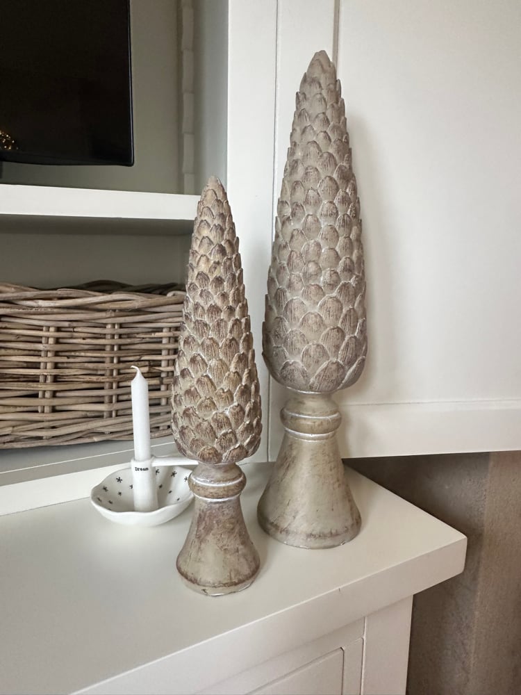 Image of PINECONE SCULPTURE SET OF 2 