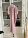 BUTTONED DOWN PINK STRIPED KAFTAN