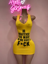 Whatever dress- yellow