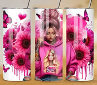 tattoo girl barbie 20oz tumbler