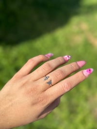 Image 1 of Dragon Fly Sterling Silver Ring