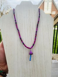 Image 4 of Purple Mushroom Necklace