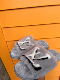 Image 1 of LV Fur Slides