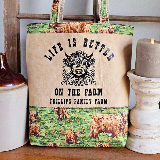 Scottish Highland Tote Bag 