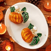 Pumpkin Spice earrings 