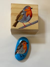 Image 2 of Hand Painted Wooden Box and ‘hug’ 