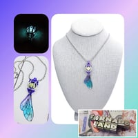 Glow-in-the Dark Aqua Faery Lantern Pendant
