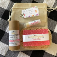 Image 2 of The Pampered Queen Wild Rose Honeybee Glycerin Soap Gift Set
