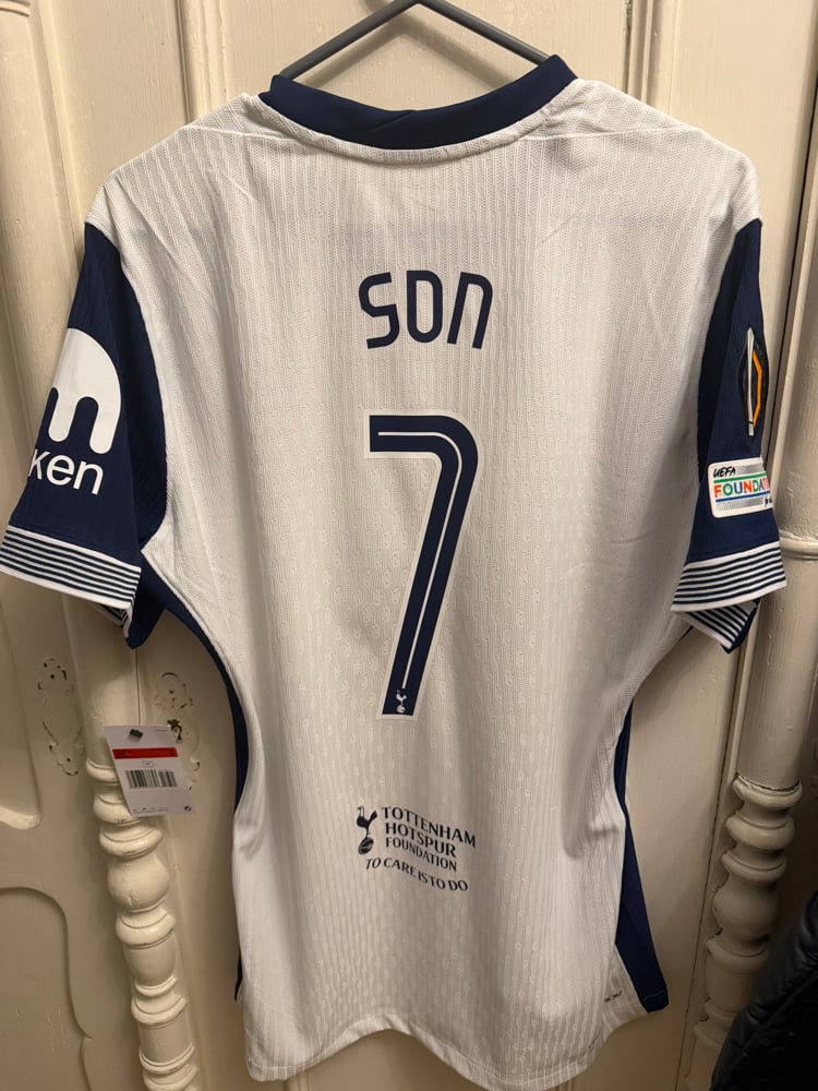 Image of PRE ORDER: Tottenham Hotspur “SON 7” Vaporknit 2024/25 Home Europa Final Shirt,   L