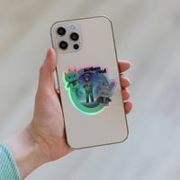 Image 1 of Holographic stickers plushie and anime