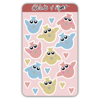 Image 1 of Chicks of Flight - Sticker Sheet 