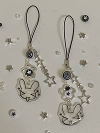 Image 1 of bunny shrinky dink phonecharm