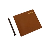 Image 1 of Vintage Letts Pocket Diary 1980 Brown Unused Prop Collectible